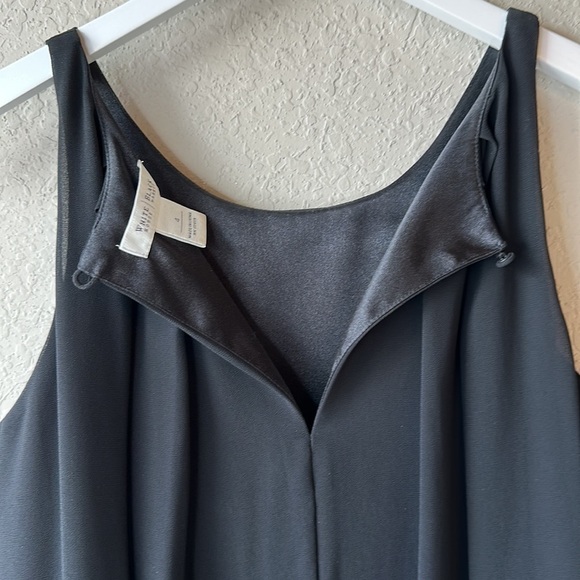WHBM Bubble Hem Sleeveless Black Cocktail Dress Size 4 - Picture 6 of 14